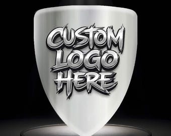 Personalized Badge Sticker | Custom Text Logo | 3D Domed Resin Decal | Glossy Waterproof Emblem