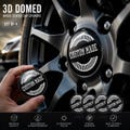 Custom Wheel Center Cap Logo Stickers (Set of 4) | Personalized 3D Domed Resin Rim Logo Stickers | Waterproof Self-Adhesive Hubcap Emblems product logo