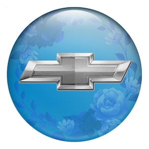 Enjoliveurs centraux de qualité supérieure Chevrolet, lot de 4 pièces - Autocollants de logo de voiture à impression 3D, Autocollant en silicone bombé pour jantes, téléphone, ordinateur portable, tuning automobile