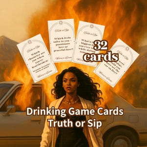 Waiting to Exhale Drinking Game: 90s Movie Night, Truth or Sip Cards (Printable PDF)