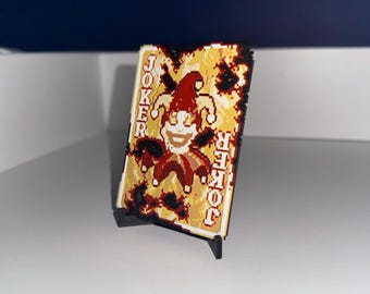 3D Printed Balatro Joker Card – Video Game Fan Art, Collectible Display Card, Gamer Gift