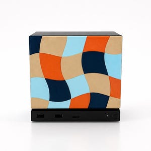 Modern Geometric Face Plate for Valve Steam Machine | Abstract Retro Design | 3D Printed Front Cover | Console Customisation