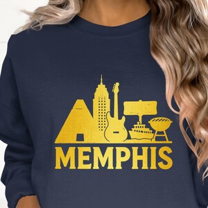 Memphis Skyline Sweatshirt: Unisex City Graphic Tee