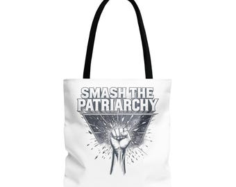 Feminist Tote Bag: Smash The Patriarchy, Empowering Activist Design