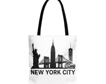 NYC Skyline Tote Bag: New York City Travel Souvenir