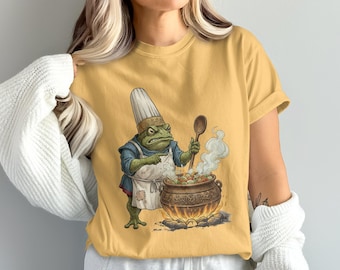 Funny Frog Chef Sweatshirt, Whimsical Animal Cooking Design