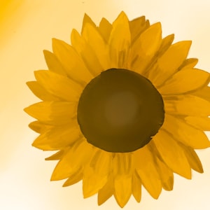 Impression numérique tournesol : oeuvre d&#39;art murale florale pour cuisine ou chambre d&#39;enfant (téléchargement numérique)