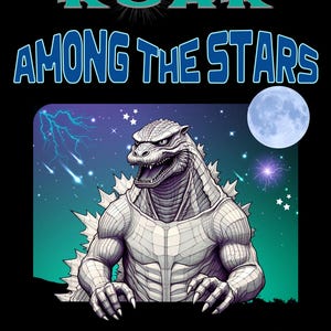 Roar in Style with Godzilla PNG Clipart & T-Shirt Bundle, King of Monsters Godzilla Art Set - Digital Download, Ready to Print, Godzilla SVG