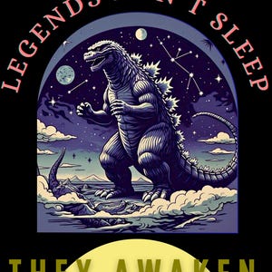Godzilla Power Pack: 4 High-Resolution Godzilla PNG and SVG for Instant Download, Perfect for Shirts & More! King of Monsters Image Bundle