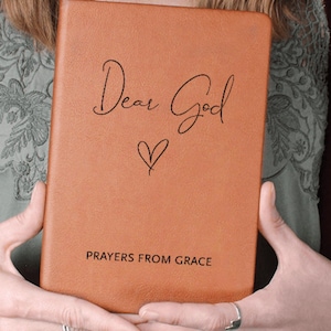 Dear God Personalized Prayer Journal, Custom Prayer Notebook, Christian Gift Journal, Prayer Diary, Gifts for Women, Mom Gift, Faith Journal