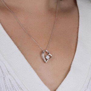 34th Anniversary Necklace Gift for Wife – 34 Year Wedding Anniversary – Forever Love Necklace with Custom Message Card image 11