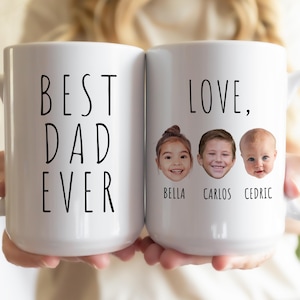 Best Dad Ever Mug, Personalized Photo Mug For Dad, Mug With Picture, Kids Photo Mug, Father&#39;s Day Gift