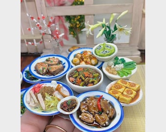 Combo miniatures bake, miniatures fruit ,Gift family, Miniatures bake, Home Garden