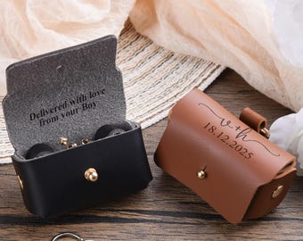 Personalized Wedding Ring Bearer Pouch for Dogs Dog Proposal Engagement Ring Box Leather Dog Ring Box for Dog Collars Proposal Ring Pillow