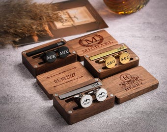Groomsmen Gifts Cufflinks Personalized, Engraved Cuff Links Weddind Best Man Gift
