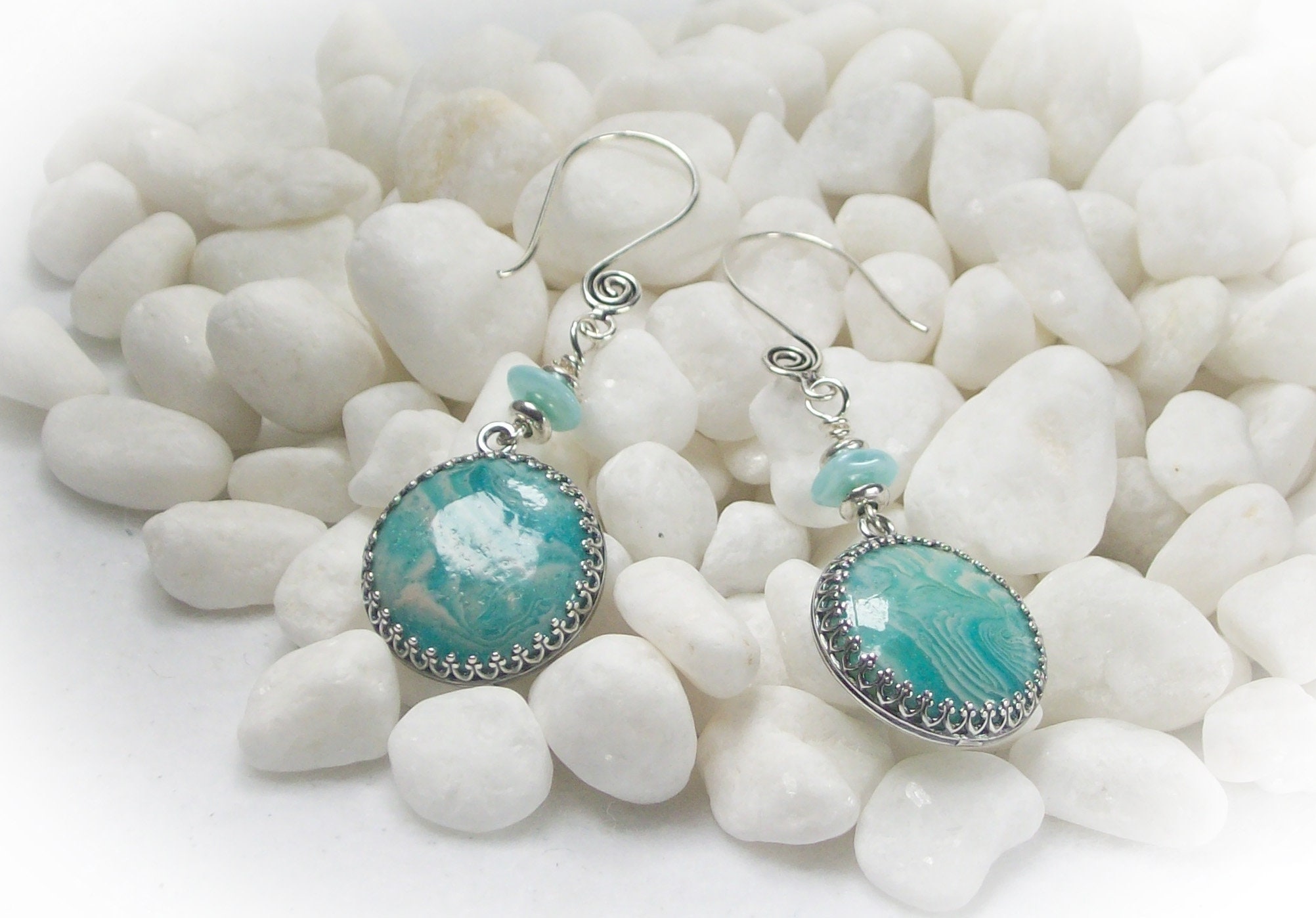 Destin Beach Jewelry Beach Wedding Jewelry Silver Earrings