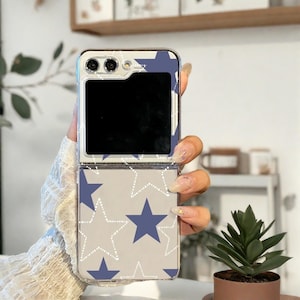 Sterne Transparent Folding Case für Samsung Galaxy Z Flip 6 7 5 4 3 - Klare harte PC-Schutzhülle