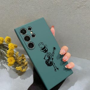 Hoesje Gothic Skull Devil – voor Samsung Galaxy S25 / S24 / S23 / S22 / S21 / S20 / Note 10/20 / FE / Ultra / Plus zachte schokbestendige hoes