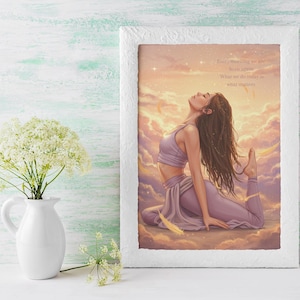 Yoga Inspiration Poster | Morning Motivation Wall Art | Daily Affirmation Print | Meditation Decor | Spiritual Gift