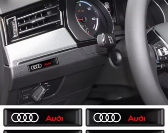 4x Audi Rings 3D Gel Domed Epoxy Stickers: Self Adhesive Badges