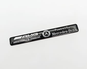 Insignia 3D negra AMG Affalterbach: emblema de aleación de Mercedes-Benz