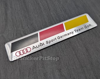 Audi Sport Flag Emblem Badge Self Adhesive Styling Decal Sticker For Audi