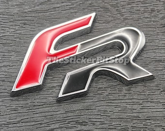 FR Red Black Metal Emblem Badge for Seat Leon Ibiza