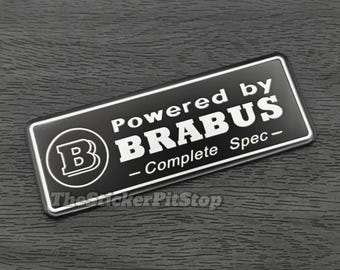 Emblema negro BRABUS: calcomanía adhesiva Mercedes-Benz AMG
