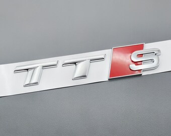 SALE!!! Audi TTS Silver Chrome Letters Emblem Rear Trunk Boot Replacement Badge