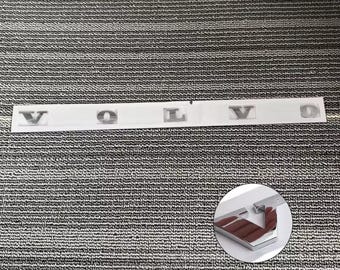 Emblema de letras VOLVO en cromo plateado - Insignia de plástico ABS para maletero