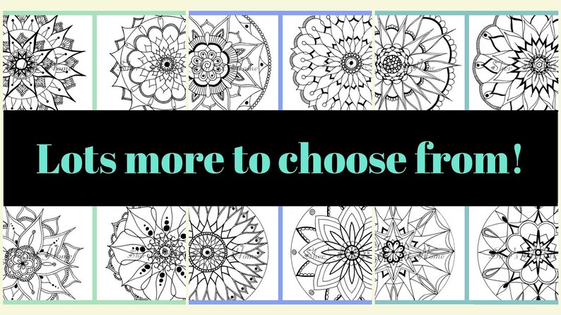 Download Set Of Four Prints Mandala Coloring Pages Mandala Drawing Coloring Pages Kids Colouring Rainy Day Mandala Art Flower Coloring Page Drawing Illustration Art Collectibles