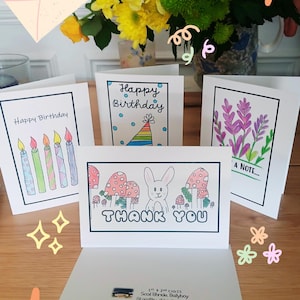Greetings Cards Single & 4pk. In Aid of MSF Doctors Without Borders. Birthday, Thank You, Blank, Congratulations. Irish. Made in Ireland.