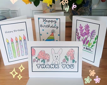 Greetings Cards Single & 4pk. In Aid of MSF Doctors Without Borders. Birthday, Thank You, Blank, Congratulations. Irish. Made in Ireland.