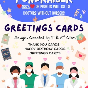 Greetings Cards for MSF - Doctors Without Borders - 4 Pack