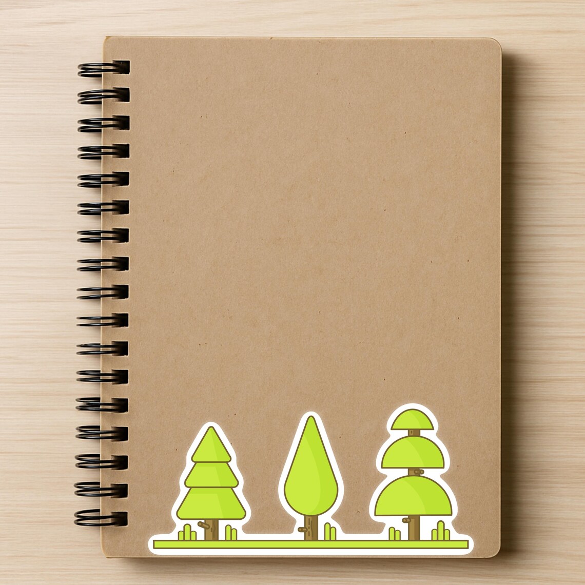 Tree Icon Sticker Set – Forest Tree Clipart PNG for Planners and Crafts ...