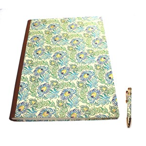 Peacock Hardcover Guestbooks with Genuine Leather Spine
