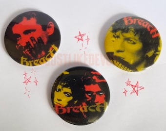 Twenty One Pilots Breach Inspired Large 58mm Badges | 21 pilots merch | top | band merch | handmade | RAWFEAR | Clikkie | music pin