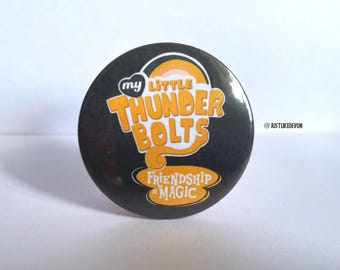 My Little Thunderbolts Inspired Large 58mm Button Badge | MCU thunderbolts* pin | Friendship is Magic | Marvel cinematic universe | MLP