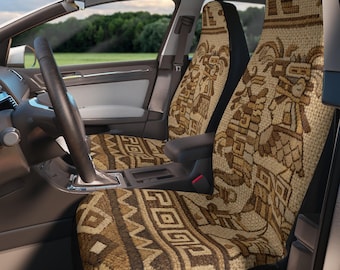 Boho vloerkleed natuurlijke vezels rustieke Azteekse Maya-bekleding