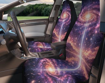 Cosmic Spiegel Landschaft Autositz Cover Celestial Reflection Design