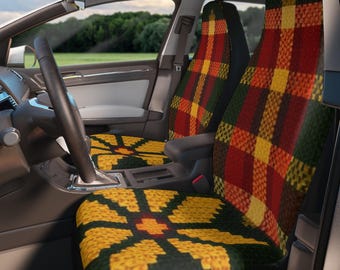 Fundas para asientos de coche con estampado celta de cuadros tradicionales, tapiz galés de Monmouth