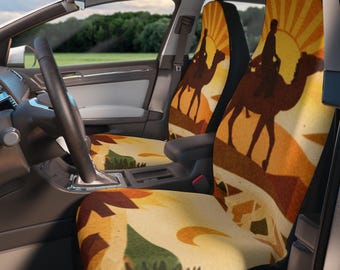 Desert Air Geometry Warmth & Adventure Fabric Pattern Car Seat Covers