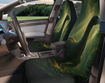 Fundas para asientos de coche con estampado de dinosaurio Brachiosaurus del Bosque Jurásico