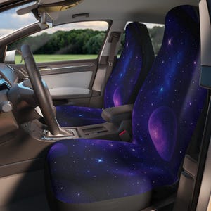 Galactic Car Seat Covers - Cosmic Space Design, Unique Gift for Space Lovers, Truck Seat Protector, Astronomy Car Accessories