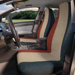 Fundas elegantes para asientos de coche: diseño vintage a rayas, accesorios para el coche, decoración interior, regalo para amantes de los coches, imprescindibles para viajes por carretera