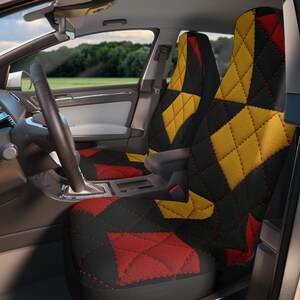 Stylish Geometric Car Seat Covers | Modern Auto Accessories, Car Decor, Vehicle Protection, Gifts for Car Lovers, Custom Fit Seat Guards