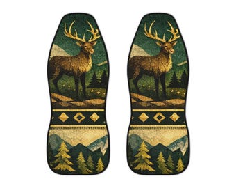 Forest Harmony Luxe Edition Premium Nature Inspired Fabric Collection Car Seat Covers