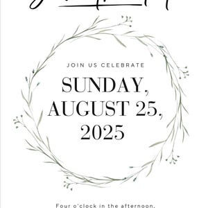 Save the date wedding invite digital print out