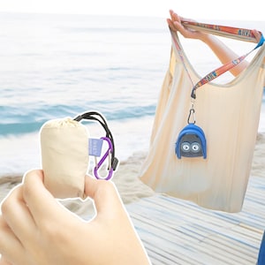 Ultralätt hopfällbar nylonväska med axelrem, bärbar ficka, reseväska med stor kapacitet