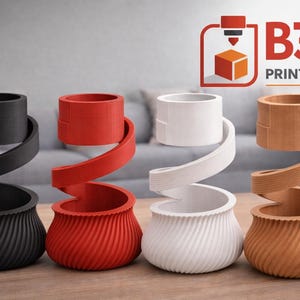 Rain Effect Vase | 3D Printing | Decorative and Modern Vase